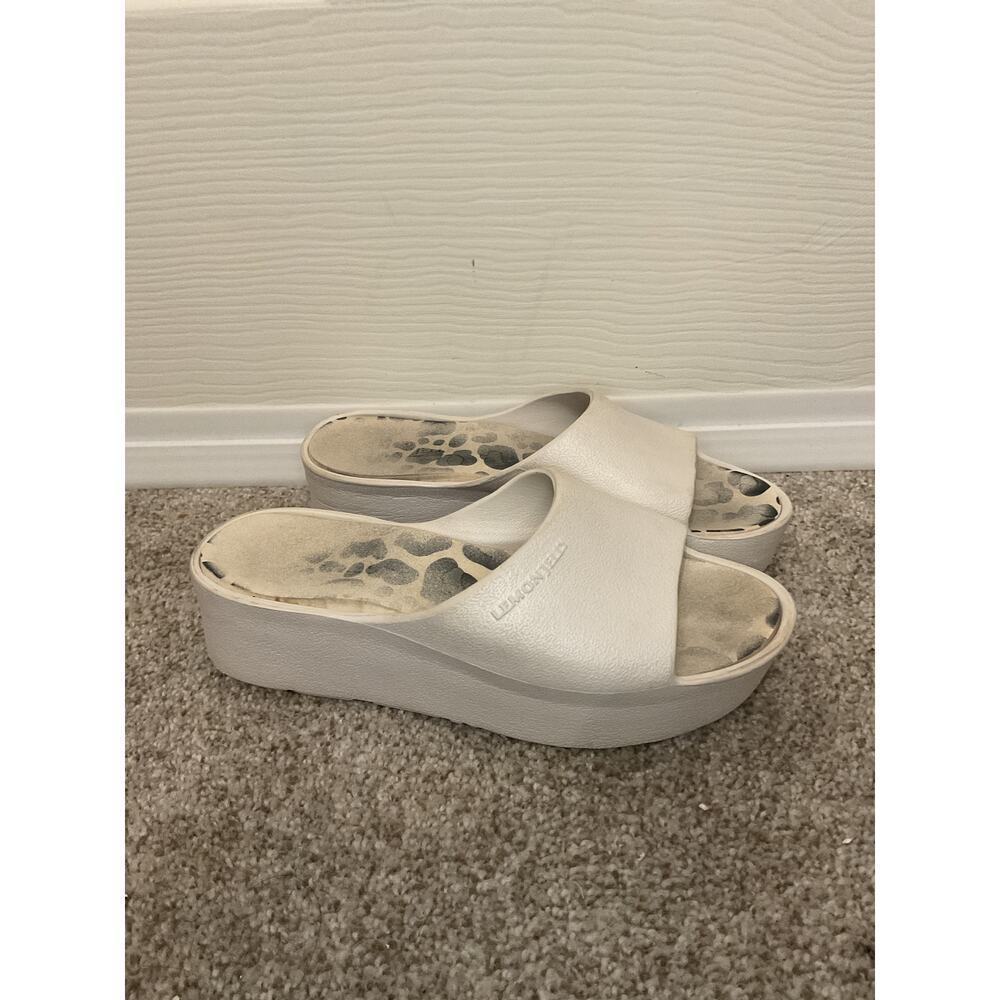 Lemon Jelly Sunny Pearl & Leopard Platform Slides, 37 - Picture 2 of 9